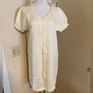 Japanese Green Parks Puff Sleeve Athina Dress